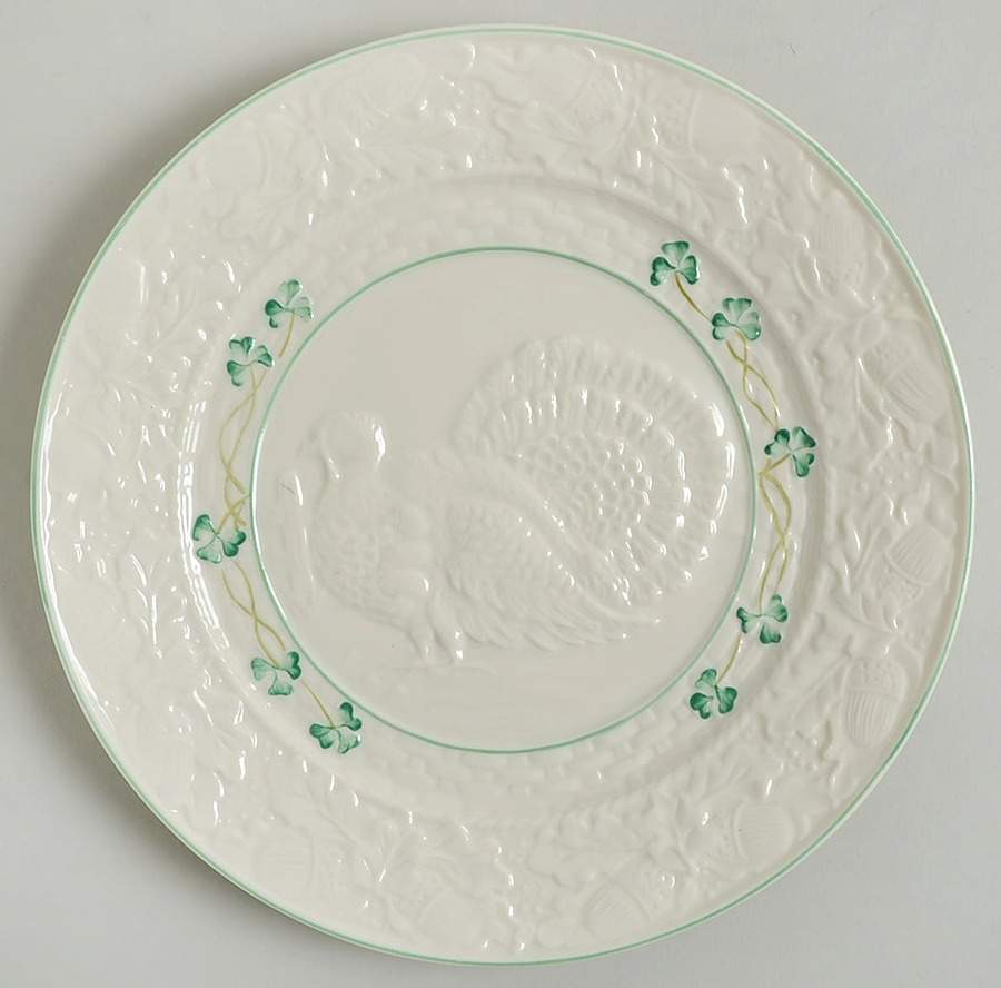 Shamrock 2000 Collector Plate by Belleek Pottery (Ireland)-1