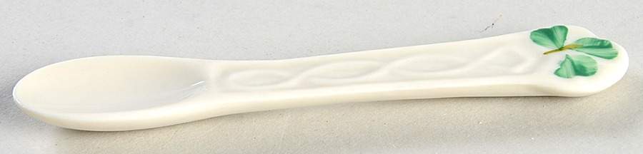 Shamrock Baby Spoon by Belleek Pottery (Ireland)-1