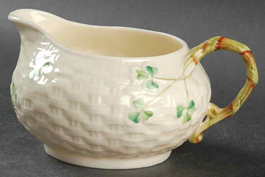 Shamrock Creamer by Belleek Pottery (Ireland)-1