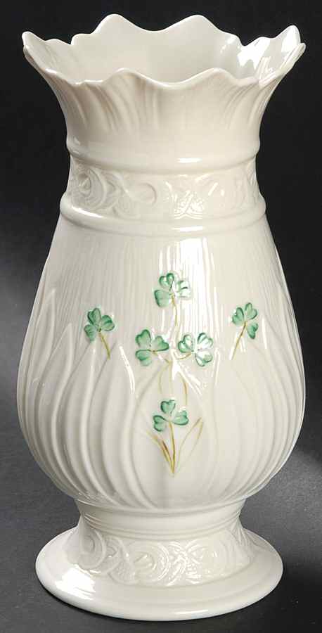 Shamrock 8" Vase by Belleek Pottery (Ireland)-1