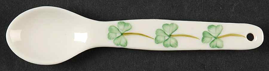 Shamrock Jam/Preserve Spoon by Belleek Pottery (Ireland)-1