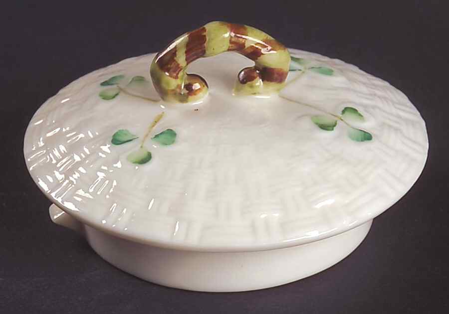 Shamrock Lid for Teapot by Belleek Pottery (Ireland)-1