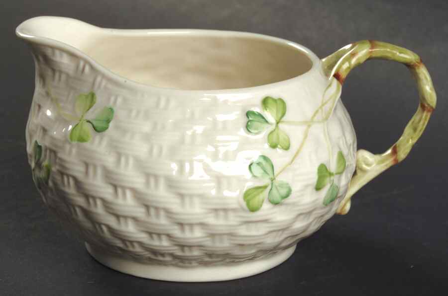 Shamrock Creamer by Belleek Pottery (Ireland)-1