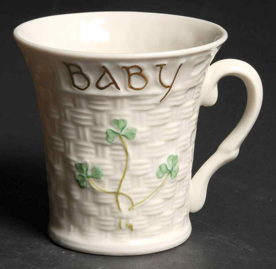 Shamrock Child's Mug by Belleek Pottery (Ireland)-1