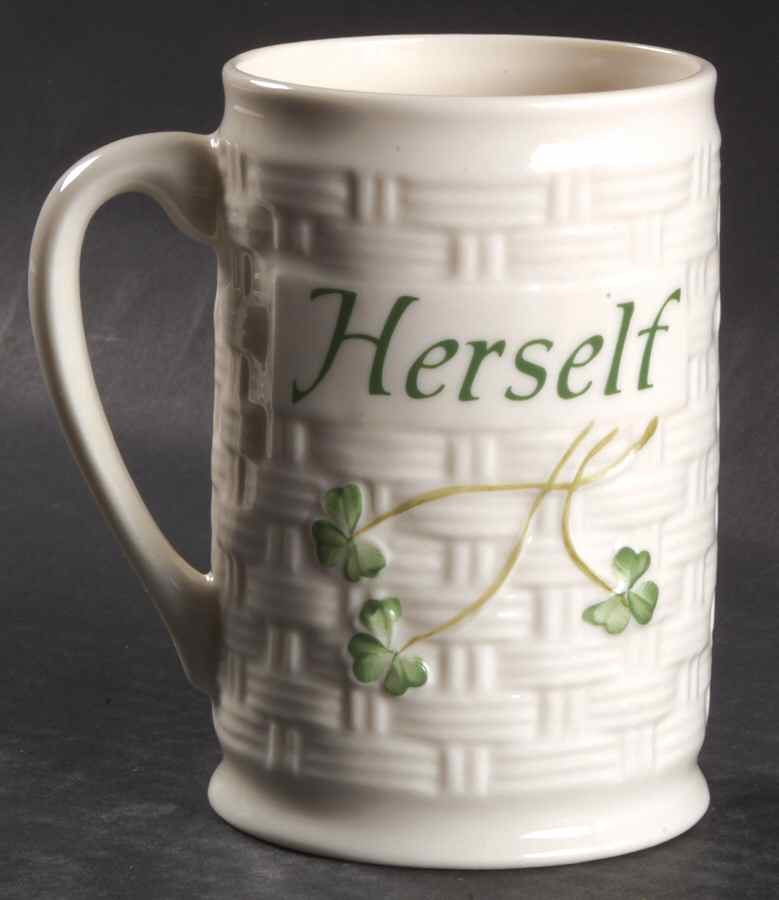 Shamrock Mug by Belleek Pottery (Ireland)-1