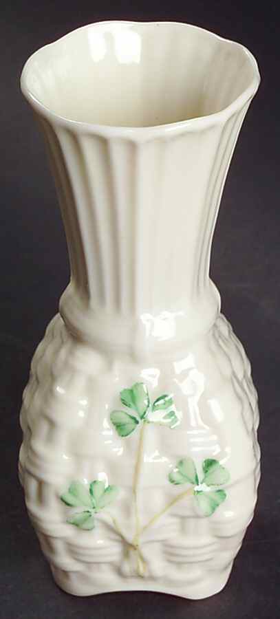 Shamrock 4" Galway Toy Spill Vase by Belleek Pottery (Ireland)-1