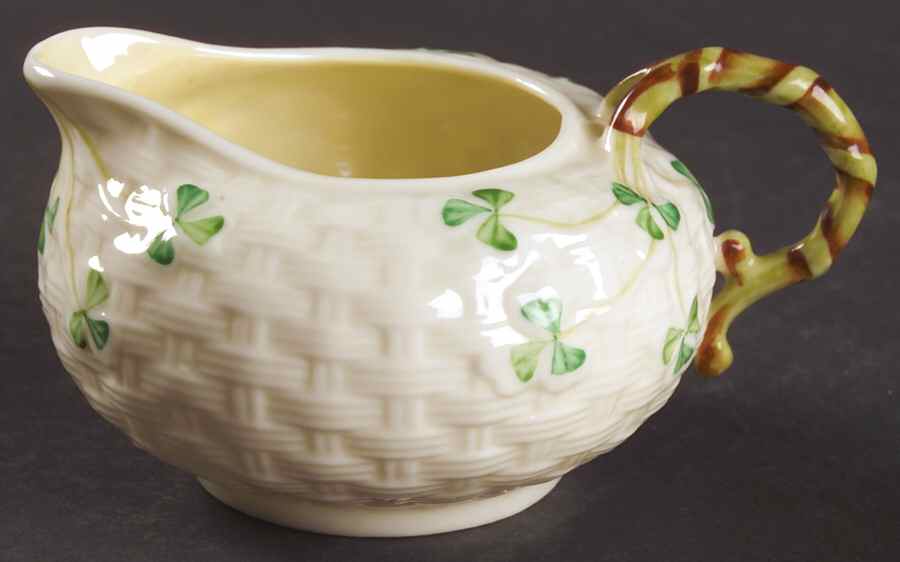 Shamrock Creamer by Belleek Pottery (Ireland)-1
