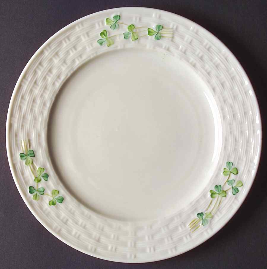 Shamrock Salad Plate by Belleek Pottery (Ireland)-1