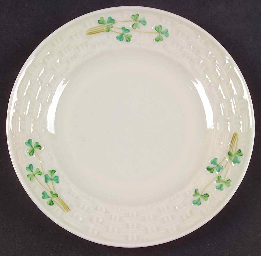 Shamrock Small Bread & Butter Plate by Belleek Pottery (Ireland)-1