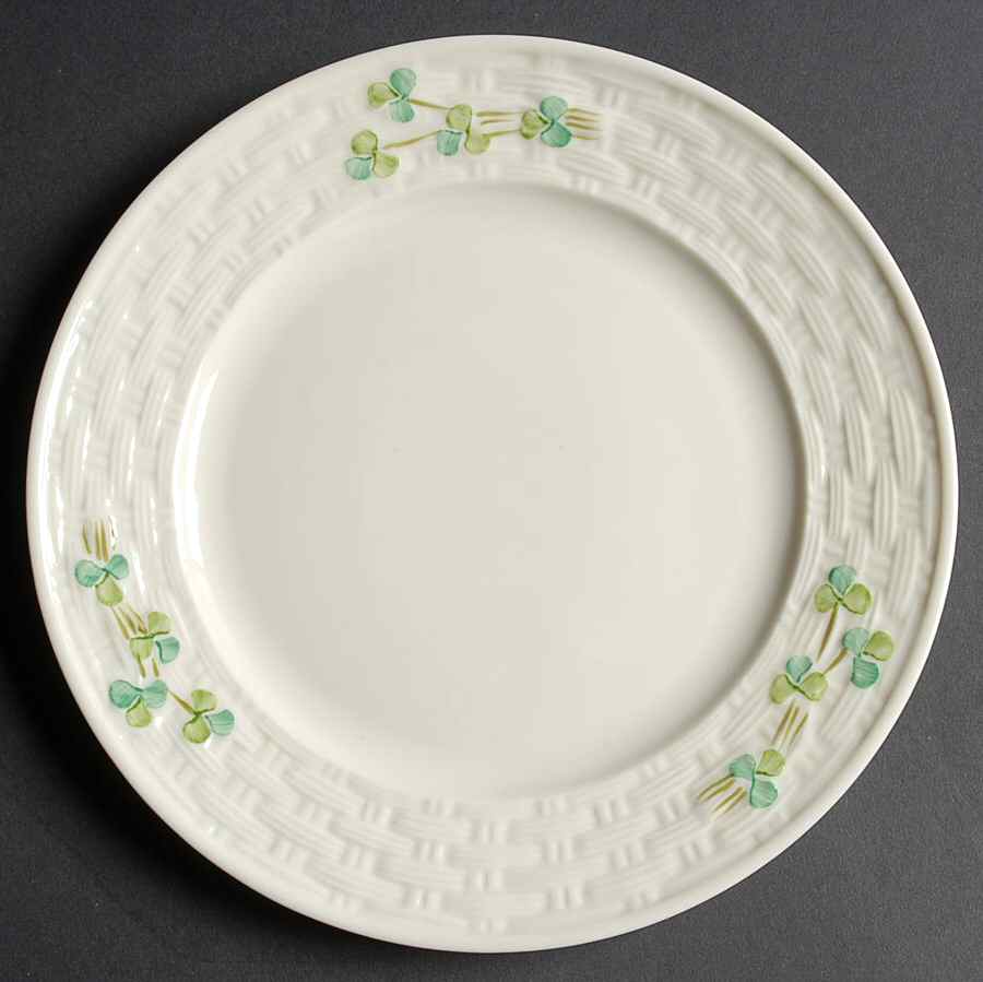 Shamrock Salad Plate by Belleek Pottery (Ireland)-1