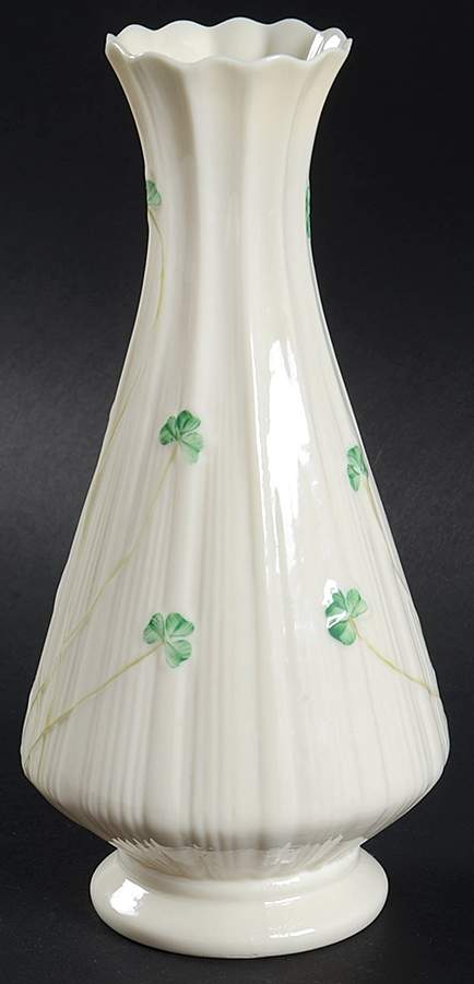 Shamrock 7" Vase by Belleek Pottery (Ireland)-1
