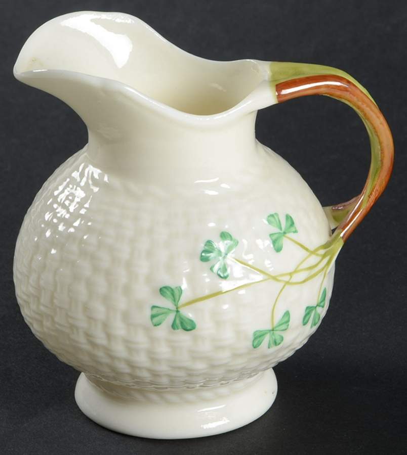 Shamrock Creamer by Belleek Pottery (Ireland)-1