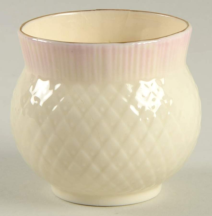 Thistle (Irish) Open Sugar Bowl by Belleek Pottery (Ireland)-1