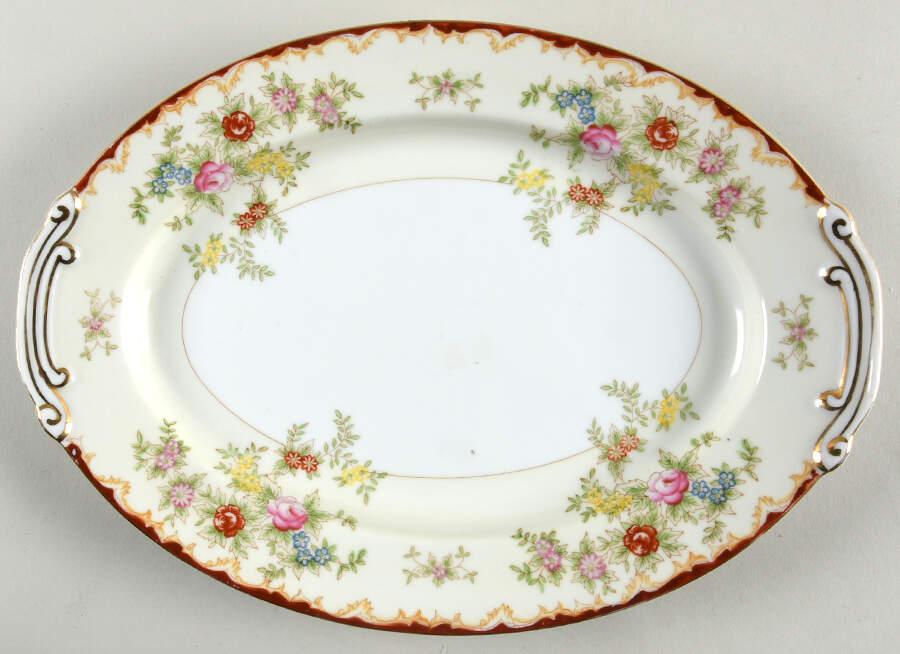 Anglesey 12" Oval Serving Platter by Black Towers-1