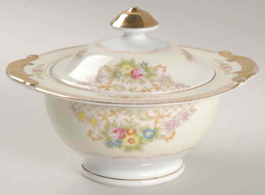 Berkley Sugar Bowl & Lid by Black Towers-1