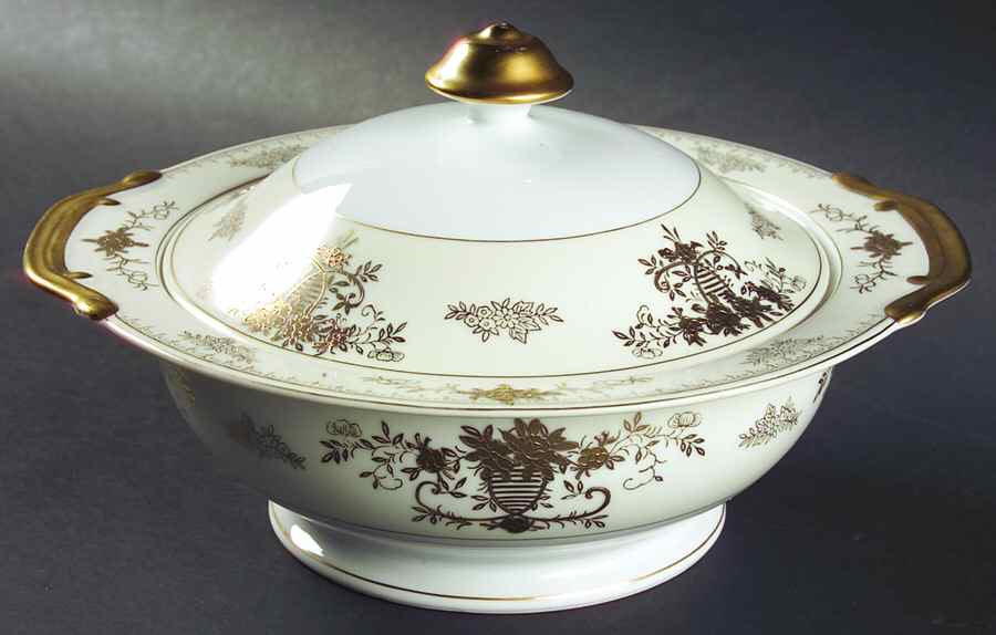 Windsor Round Covered Vegetable by Black Towers-1