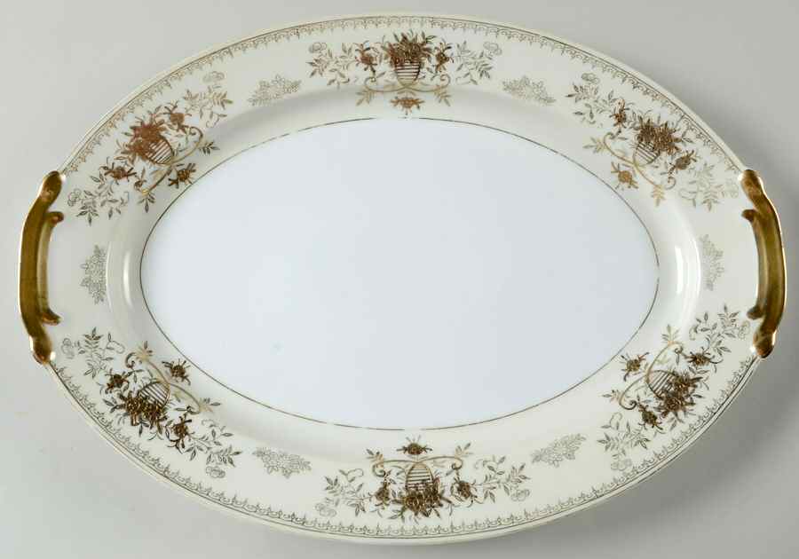 Windsor 16" Oval Serving Platter by Black Towers-1