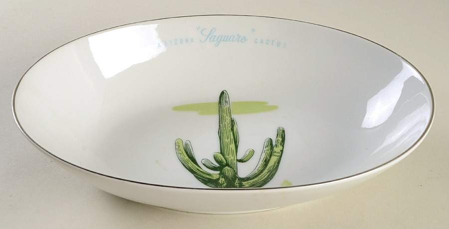 Arizona Cactus 10" Oval Vegetable Bowl by Blakely-1