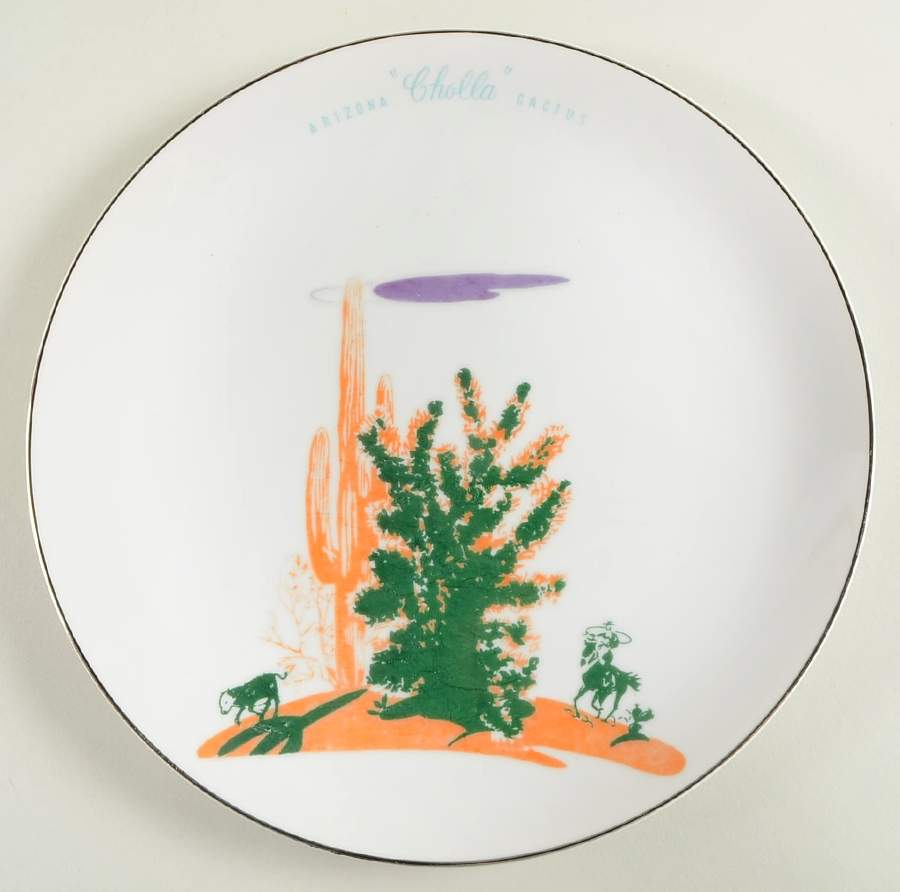 Arizona Cactus Dinner Plate by Blakely-1