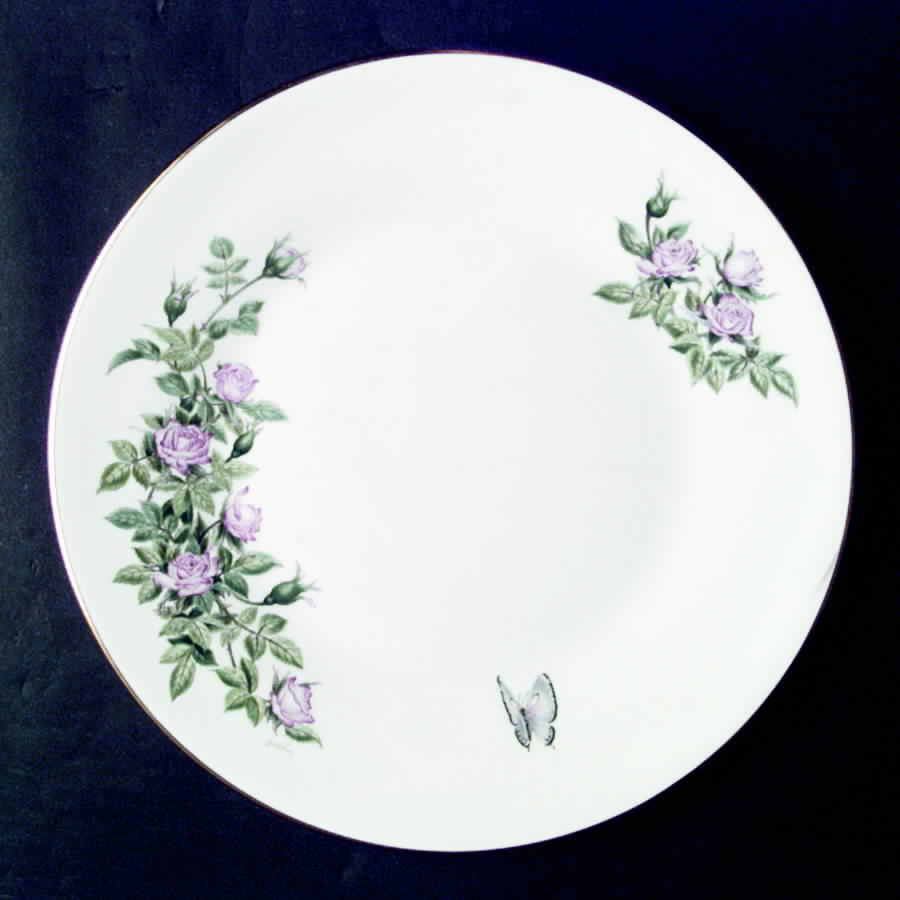 Miniature Rose Dinner Plate by Boehm-1