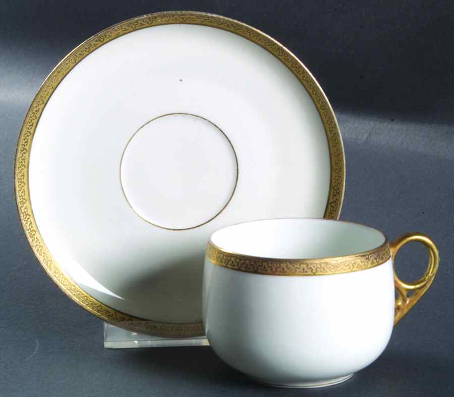BOG1 Flat Cup & Saucer Set by George Borgfeldt-1