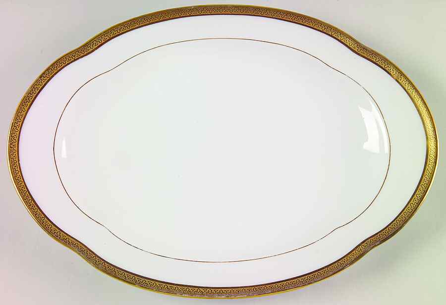 BOG1 11" Oval Serving Platter by George Borgfeldt-1