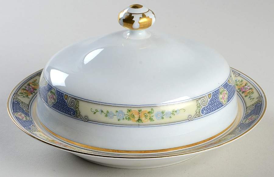 2164 Round Covered Butter by Bohemia Ceramic Works-1
