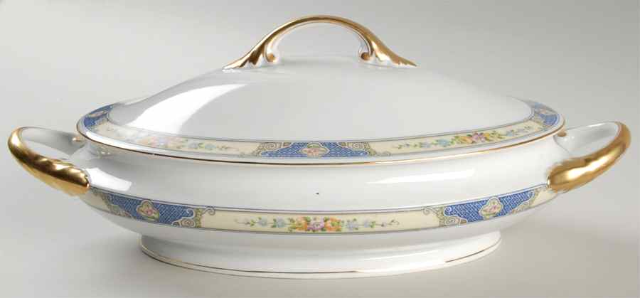 2164 Oval Covered Vegetable by Bohemia Ceramic Works-1