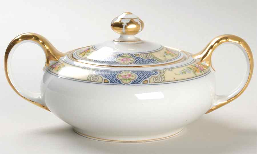 2164 Sugar Bowl & Lid by Bohemia Ceramic Works-1