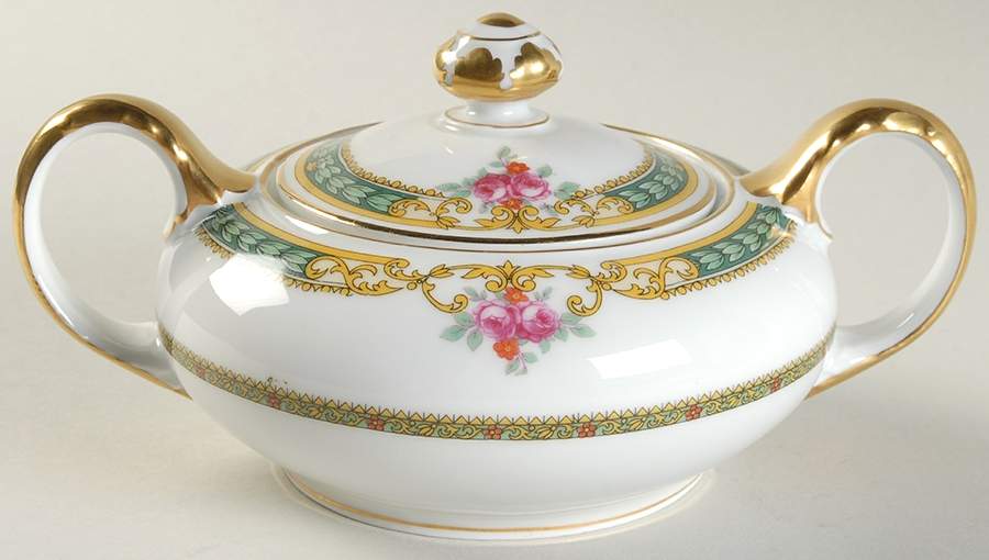 2298 Sugar Bowl & Lid by Bohemia Ceramic Works-1