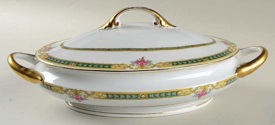 2298 Oval Covered Vegetable by Bohemia Ceramic Works-1