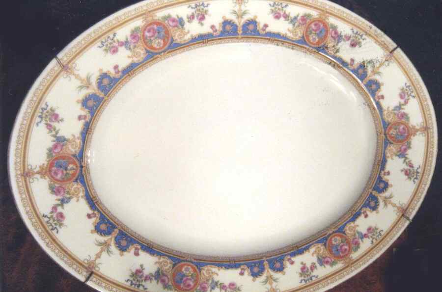 2401 14" Oval Serving Platter by Bohemia Ceramic Works-1