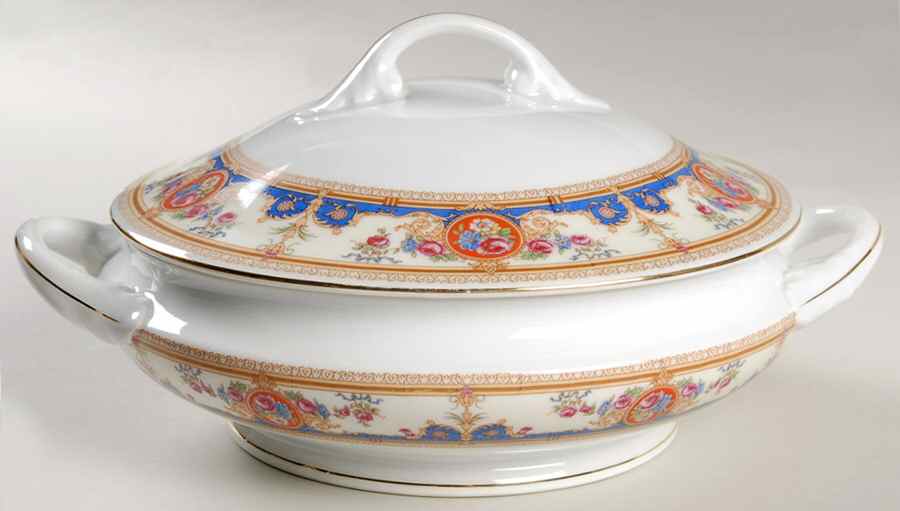 2401 Round Covered Vegetable by Bohemia Ceramic Works-1
