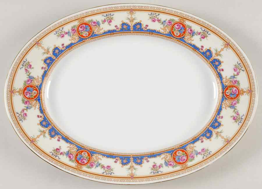 2401 13" Oval Serving Platter by Bohemia Ceramic Works-1