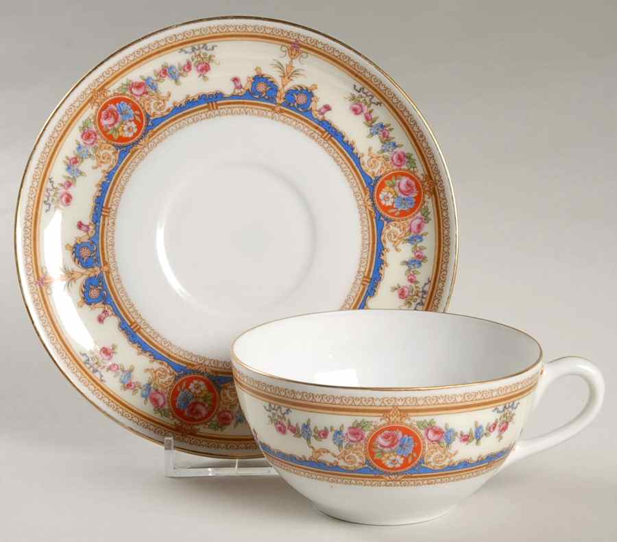 2401 Flat Cup & Saucer Set by Bohemia Ceramic Works-1