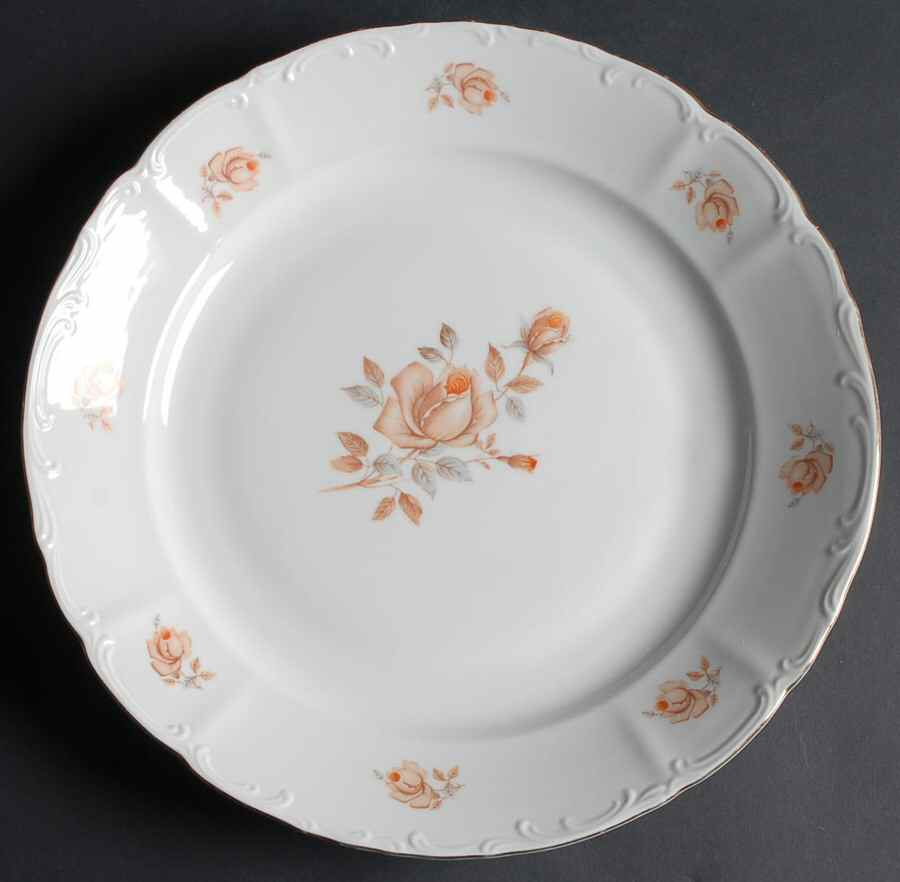 Alpin Rose 12" Chop Plate (Round Platter) by Bohemia Ceramic Works-1