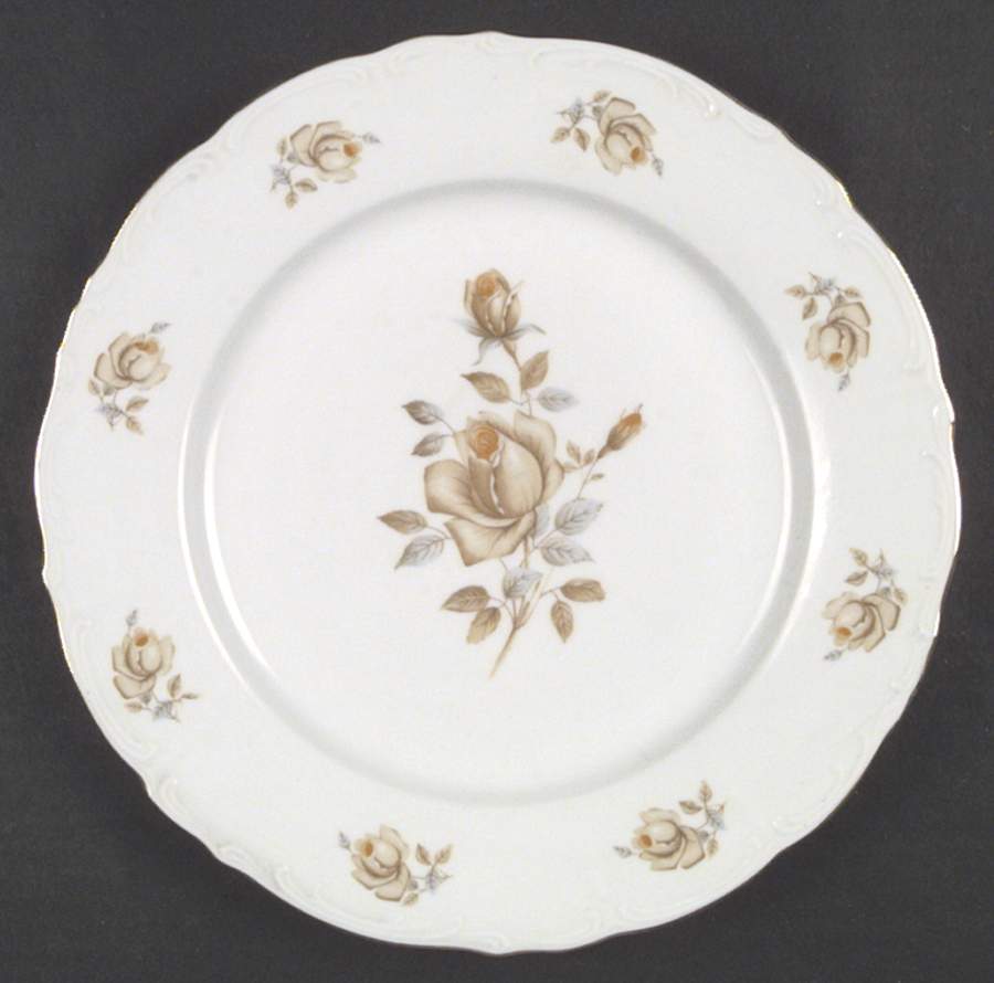 Alpin Rose Dinner Plate by Bohemia Ceramic Works-1