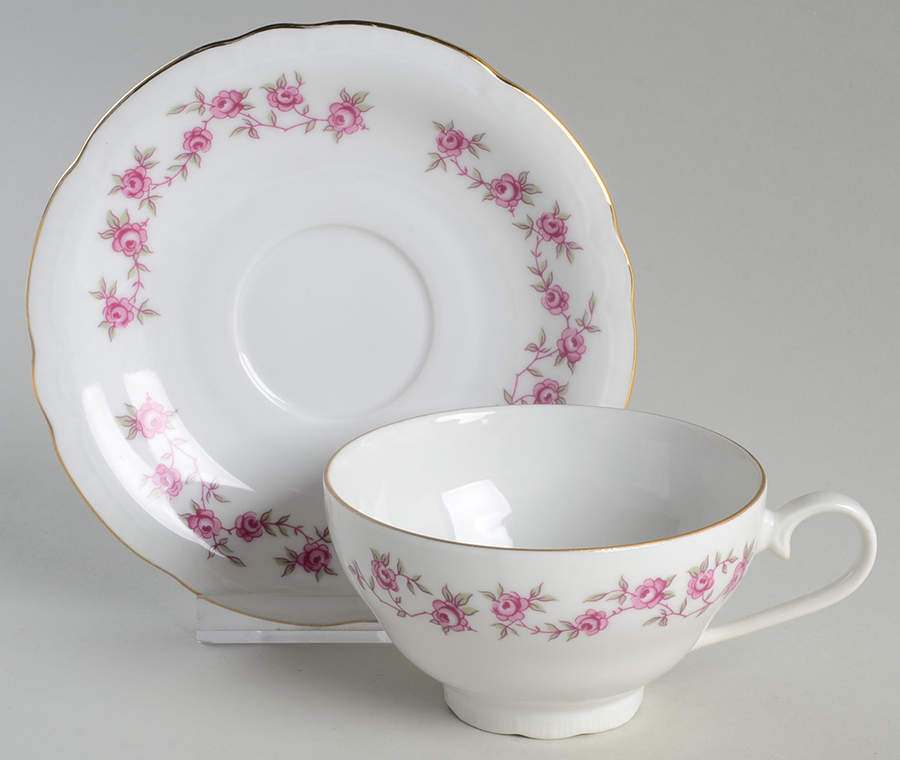 Antoinette Flat Cup & Saucer Set by Bohemia Ceramic Works-1