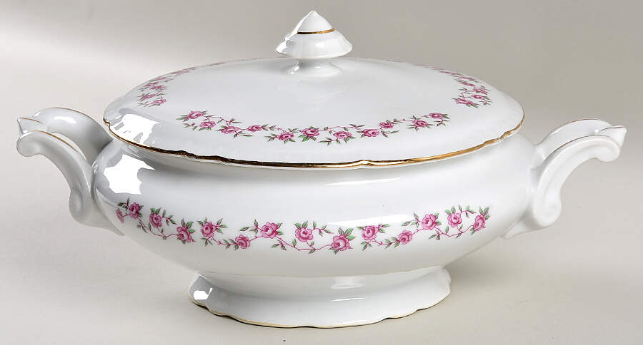 Antoinette Round Covered Vegetable by Bohemia Ceramic Works-1