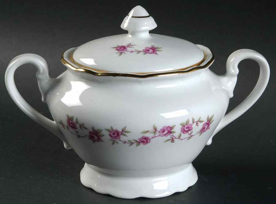Antoinette Sugar Bowl & Lid by Bohemia Ceramic Works-1