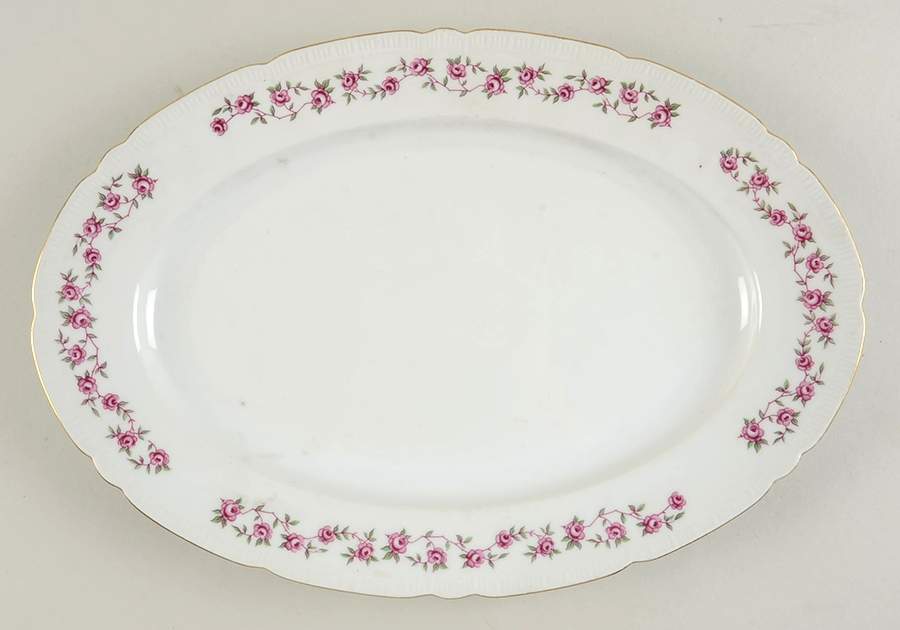 Antoinette 13" Oval Serving Platter by Bohemia Ceramic Works-1