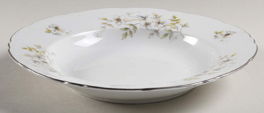 Blossom Rim Soup Bowl by Bohemia Ceramic Works-1