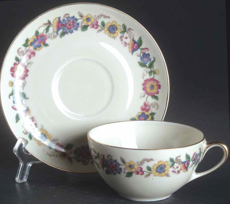BOH20 Flat Cup & Saucer Set by Bohemia Ceramic Works-1