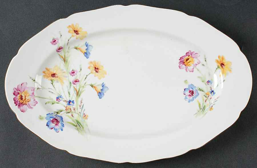 BOH24 14" Oval Serving Platter by Bohemia Ceramic Works-1