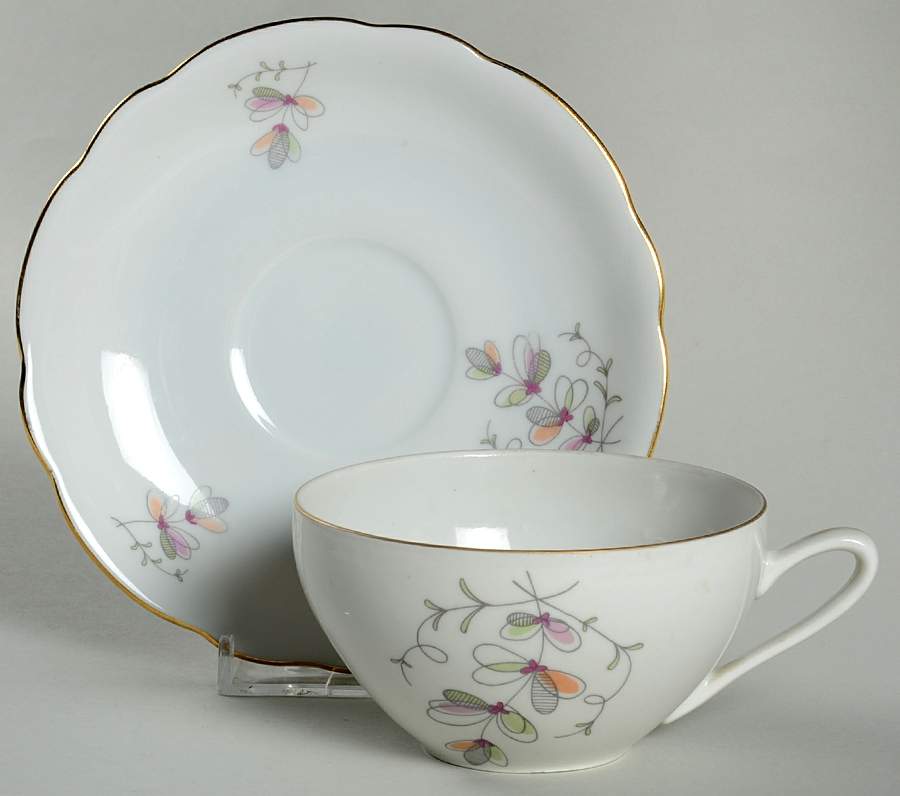 BOH27 Flat Cup & Saucer Set by Bohemia Ceramic Works-1