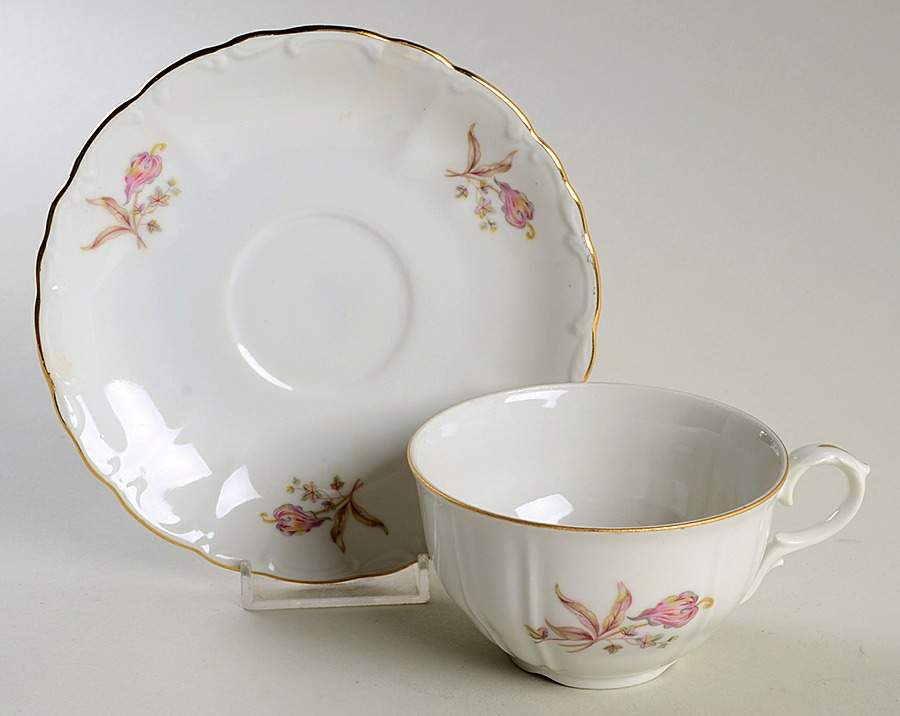BOH29 Flat Cup & Saucer Set by Bohemia Ceramic Works-1