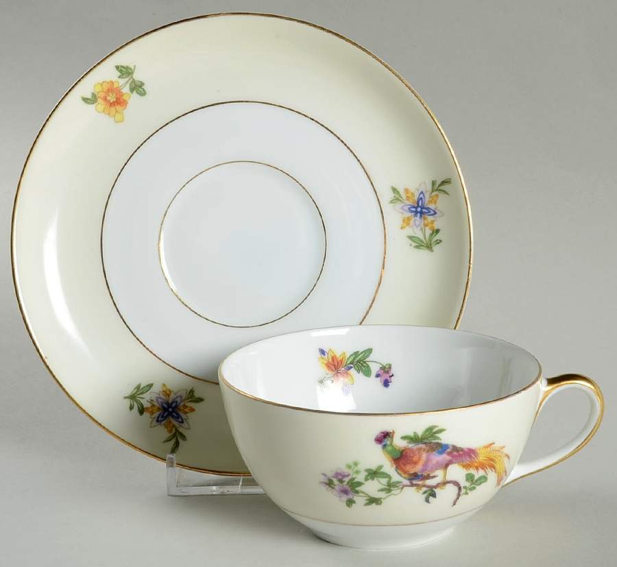BOH32 Flat Cup & Saucer Set by Bohemia Ceramic Works-1
