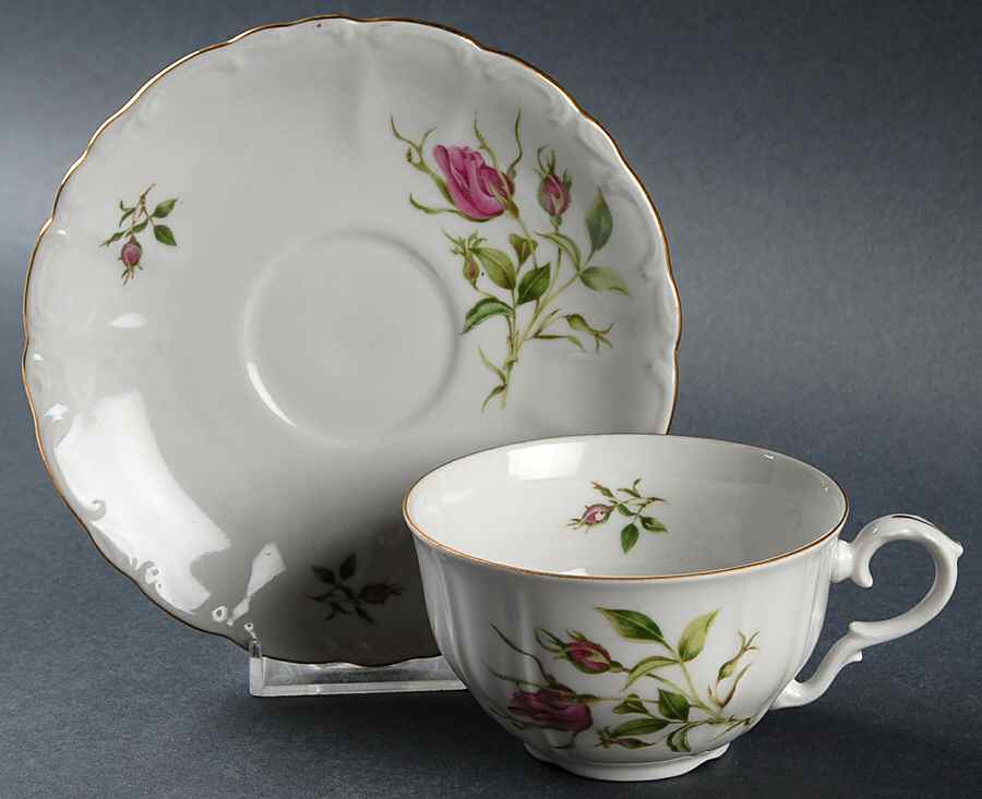 BOH46 Flat Cup & Saucer Set by Bohemia Ceramic Works-1
