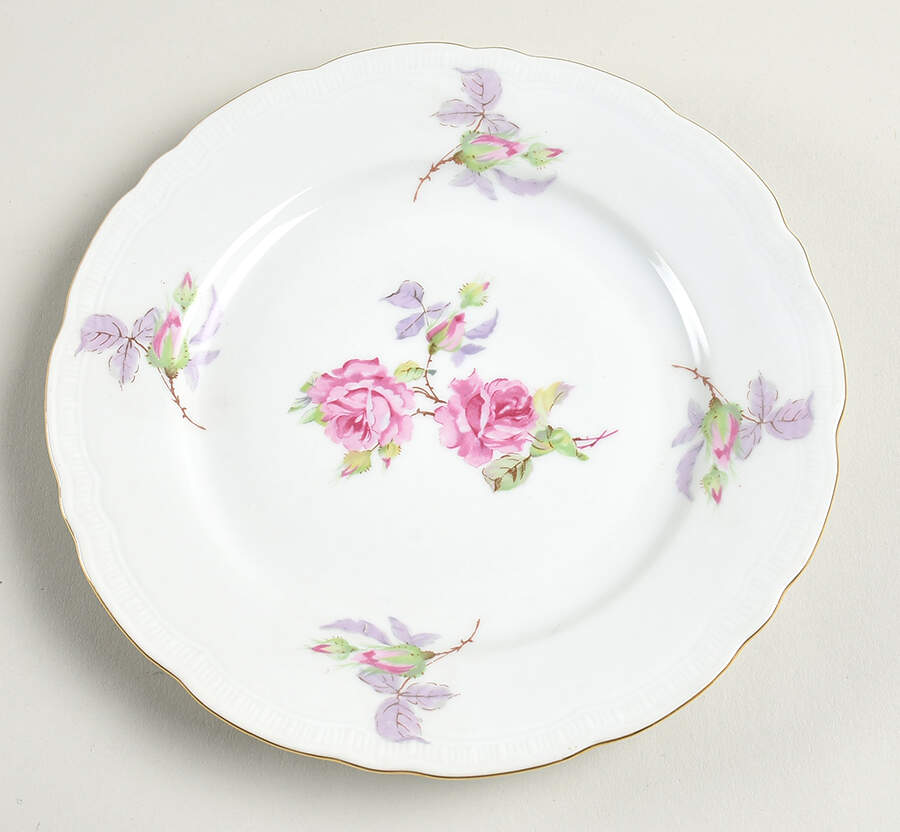 BOH5 (Embossed Vertical Lines) Salad Plate by Bohemia Ceramic Works-1