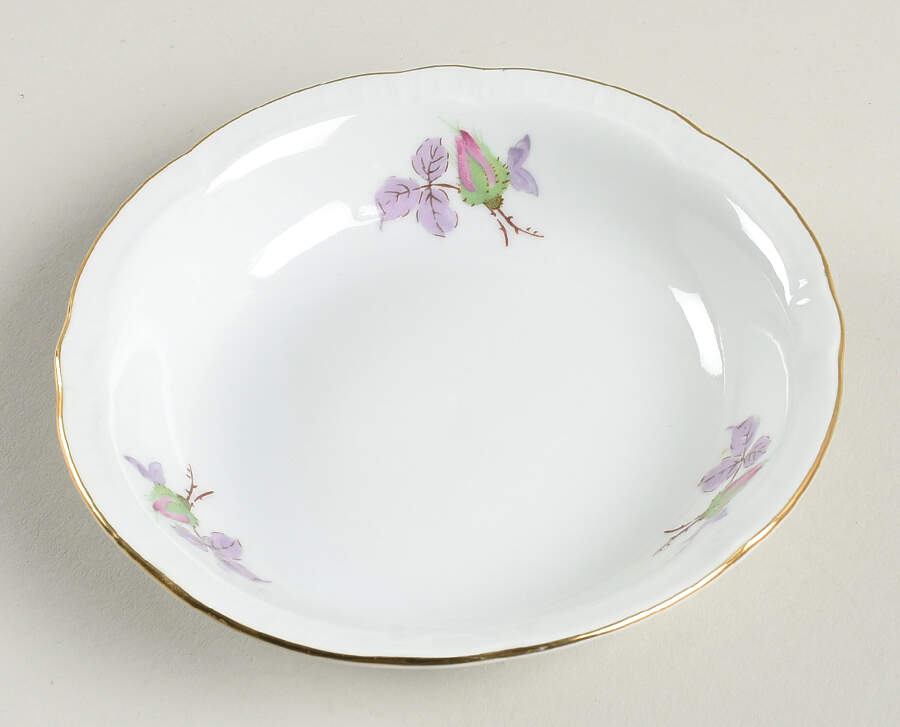 BOH5 (Embossed Vertical Lines) Fruit/Dessert (Sauce) Bowl by Bohemia Ceramic Works-1